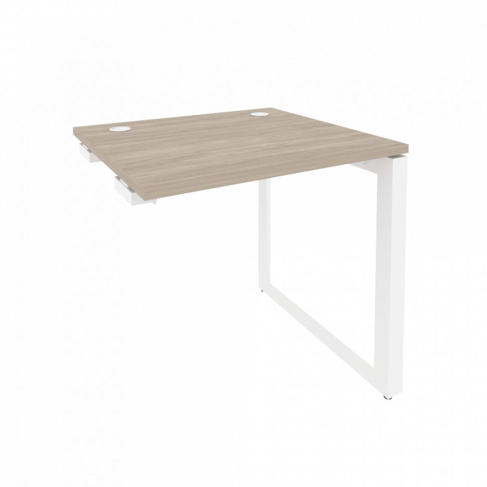 Onix Стол-приставка на О-образном м/к к опорным элементам O.MO-SPR-0.7 Дуб Аттик/Металл Белый 780*72