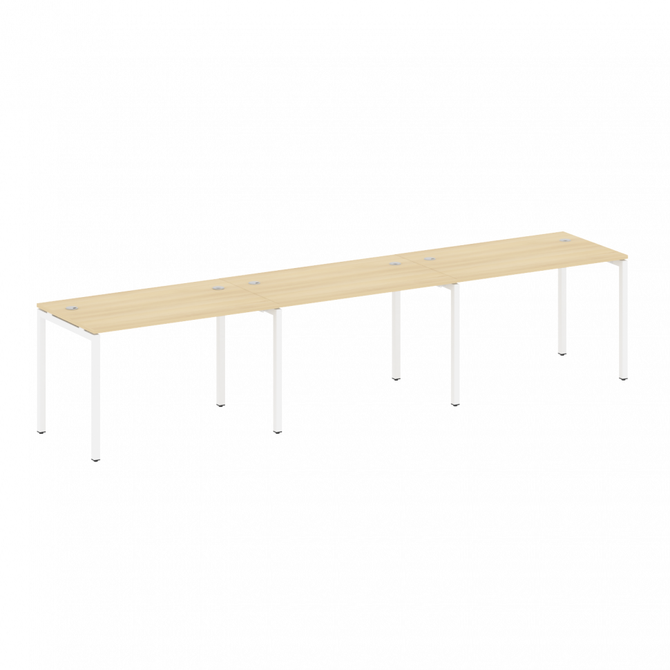 Metal System Quattro Рабочая станция на 3 места на П-образном м/к 40БП.СМ-3.2 Акация Лорка/Металл Бе Metal System Quattro Рабочая станция на 3 места на П-образном м/к 40БП.СМ-3.2 Акация Лорка/Металл Бе