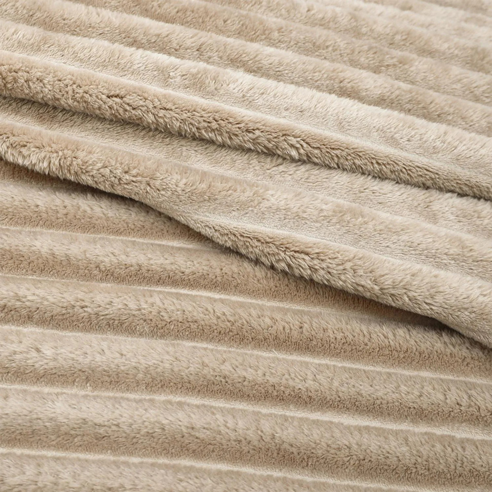 Покрывало 150х200 BRAVO Family велсофт Волна г/к №79 песочный в пакете