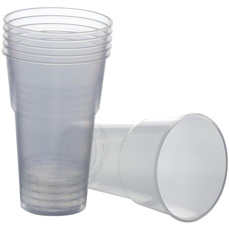 Стакан одноразовый 500мл прозр., для хол/гор. бюджет, КОМУС ПП 50шт/уп