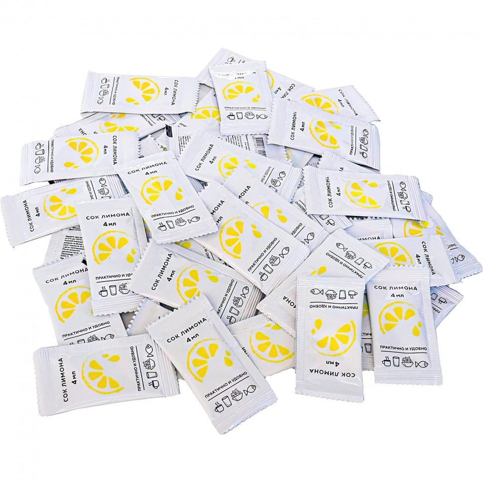 Приправа Лимонный сок порционный Фабрикант, 100пакx4мл