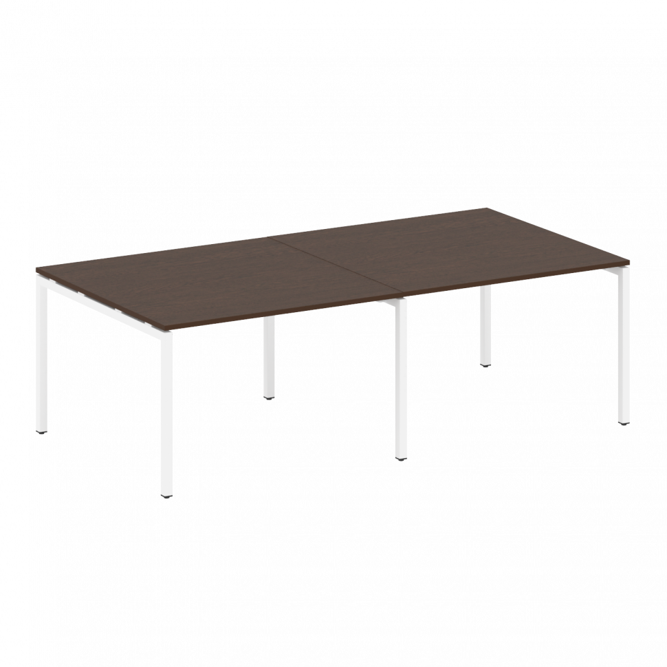 Metal System Quattro Переговорный стол (2 столешницы) на П-образном м/к 40БП.ПРГ-2.2 Венге Цаво/Мета Metal System Quattro Переговорный стол (2 столешницы) на П-образном м/к 40БП.ПРГ-2.2 Венге Цаво/Мета