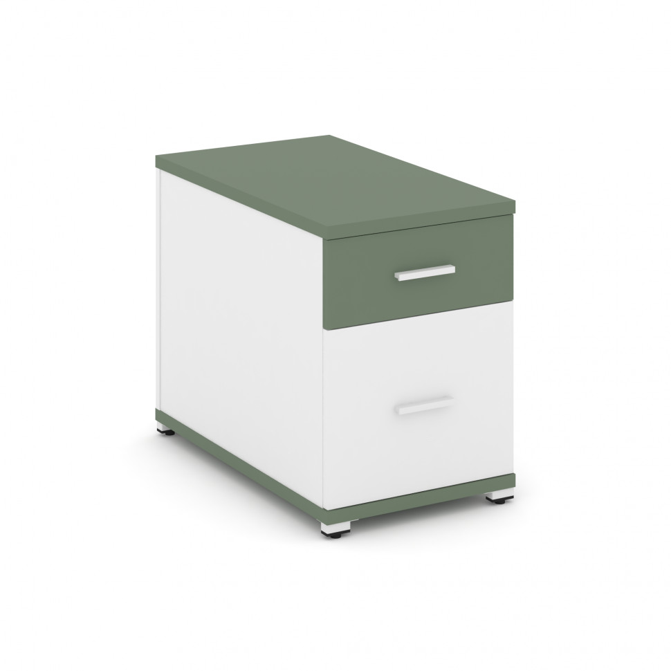 Concept Тумба опорная/приставная 1 ящ.+1 распаш. фасад CN.TGO-004 W Кобо/Белый Бриллиант/Металл Белы Concept Тумба опорная/приставная 1 ящ.+1 распаш. фасад CN.TGO-004 W Кобо/Белый Бриллиант/Металл Белы