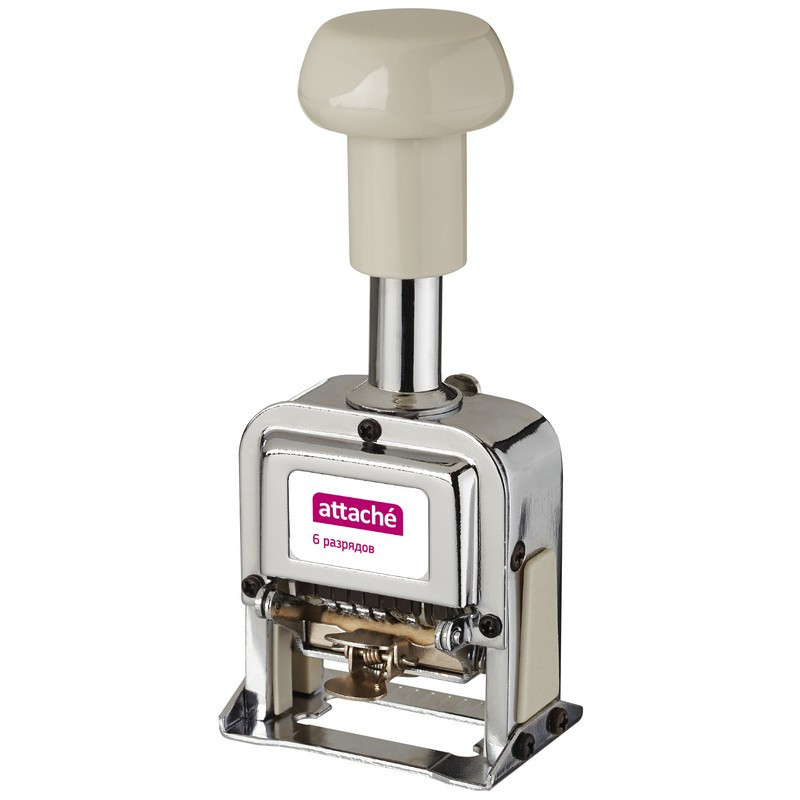 Нумератор автоматический Attache 6-и разрядный 4,8мм.