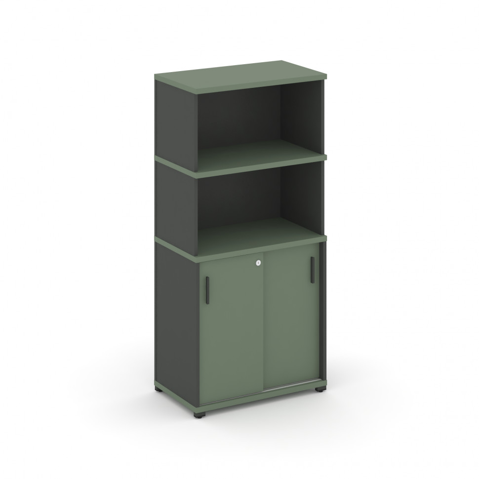 Concept Шкаф-купе опорный/приставной с надставкой выс. CN.SOPK-003 A Кобо/Антрацит/Металл Антрацит 7