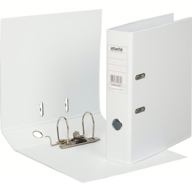 Папка-регистратор Strong Line  70мм, белый, ПБП2, карм.кор