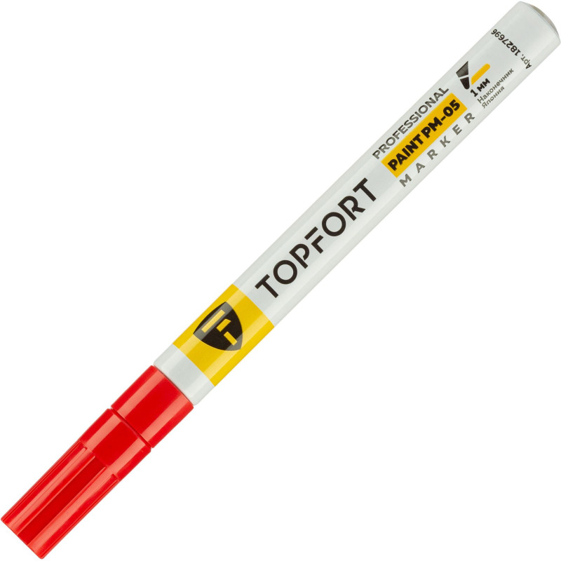 Маркер лаковый TOPFORT Paint 1 мм красный
