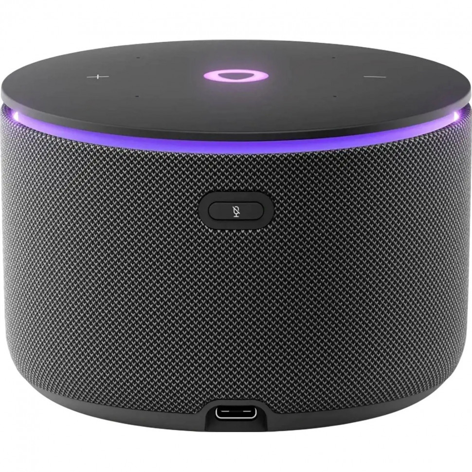 Умная колонка Яндекс Станция Мини 3 Про, Zigbee, чёрный (YNDX-00059BLK)