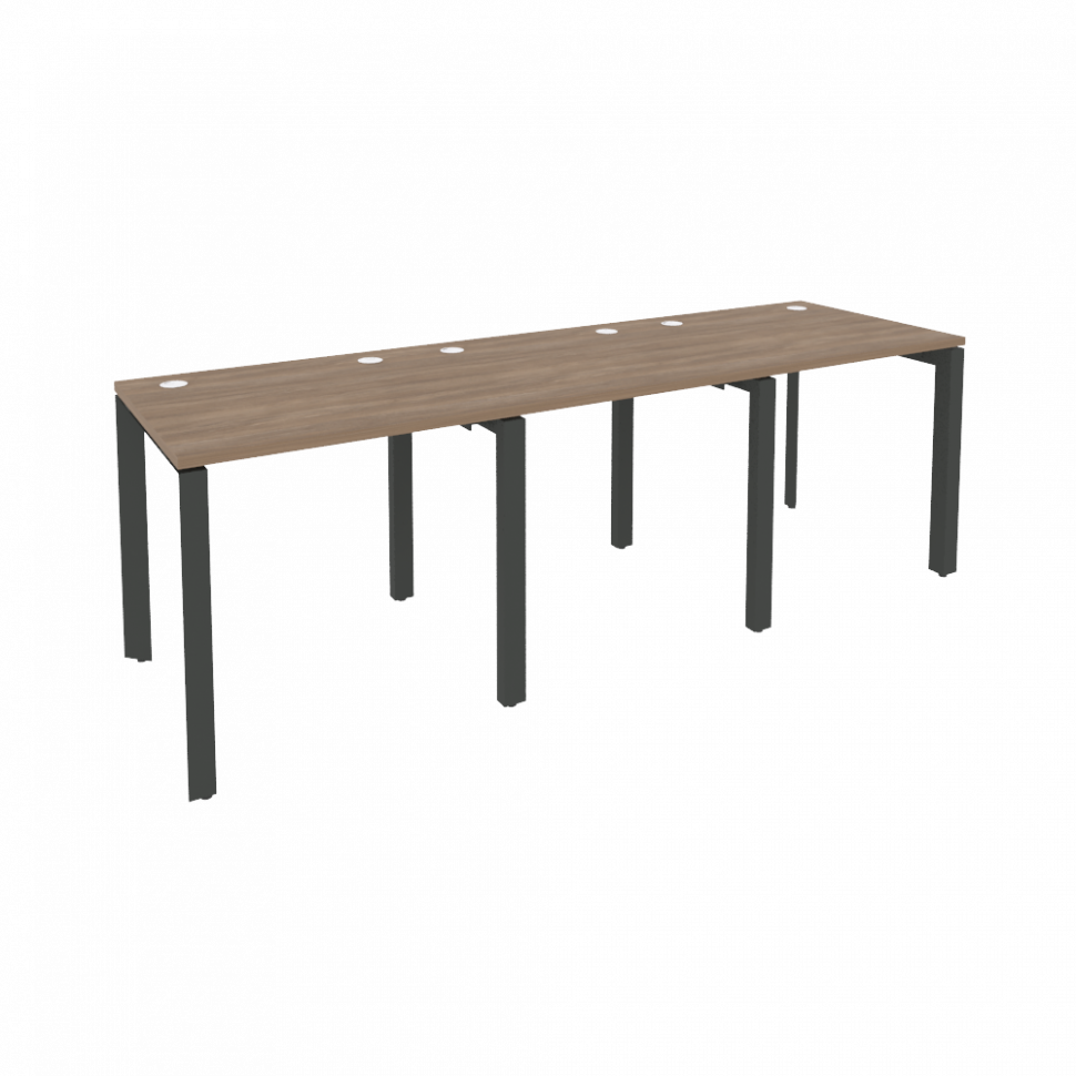 Onix Рабочая станция на П-образном м/к O.MP-RS-3.0.7 Дуб Аризона/Металл Антрацит 2340*720*750