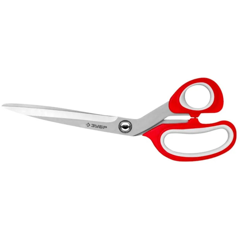Ножницы хозяйственные ЗУБР 230 мм, изогнутые двухкомпонентные ручки