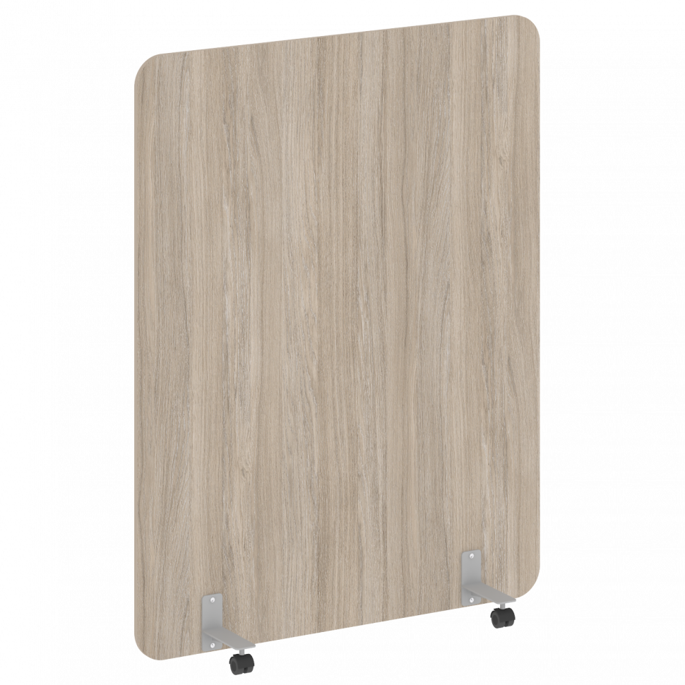 R-line Перегородка на металлических опорах, на роликах DP.R-140-180 Дуб Аттик/Металл Серый 1400*18*1