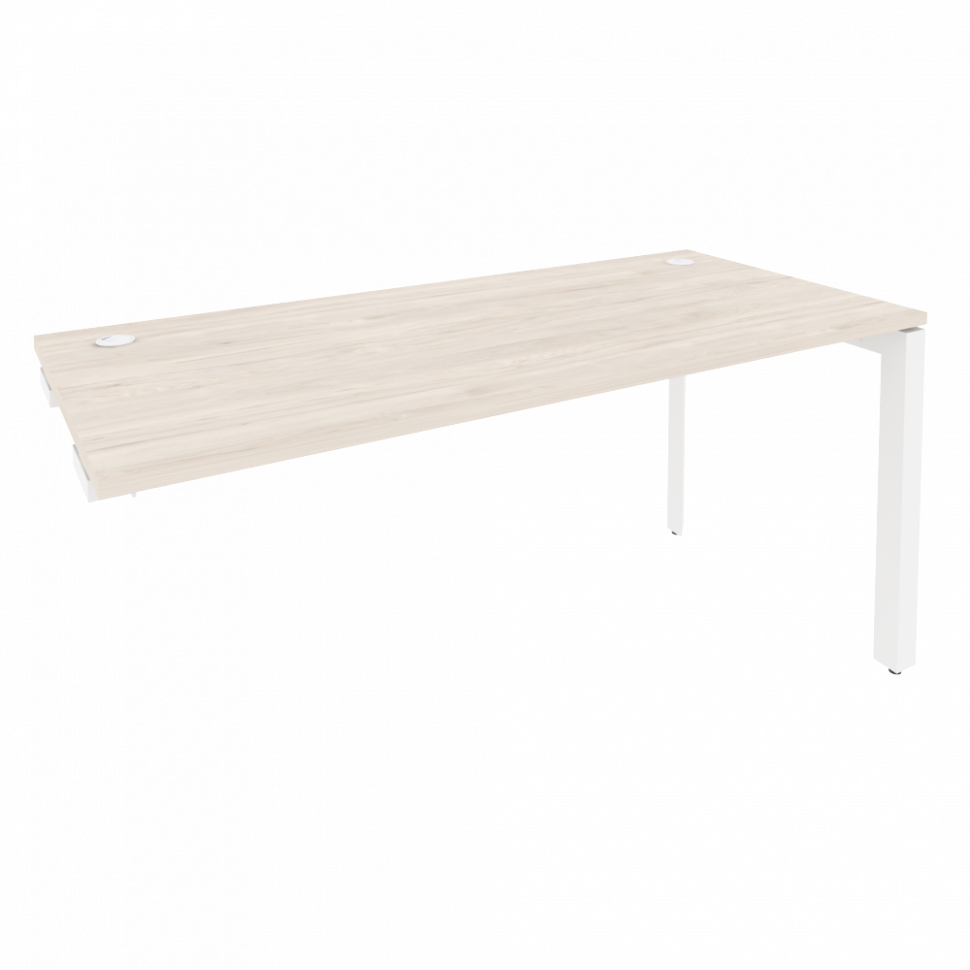 Onix Стол-приставка на П-образном м/к к опорным элементам O.MP-SPR-4.7 Денвер Светлый/Металл Белый 1