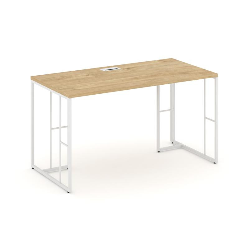 Rift Стол письменный RF.SP-011 Тиквуд Светлый/Металл Белый 980*700*750