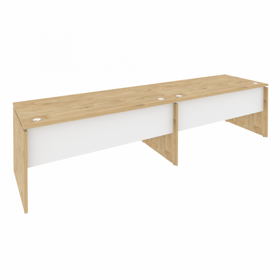 Onix Рабочая станция O.RS-2.4.8 Тиквуд Светлый/Белый Бриллиант 3160*800*750 Onix Рабочая станция O.RS-2.4.8 Тиквуд Светлый/Белый Бриллиант 3160*800*750