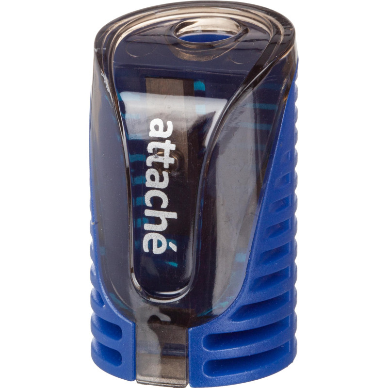 Точилка для карандашей, 1 отв, с контейнером, цв в ассорт, металл, пластик Точилка для карандашей, 1 отв, с контейнером, цв в ассорт, металл, пластик