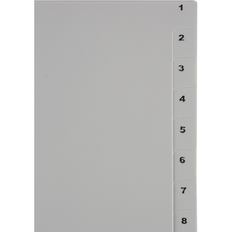 Разделитель листов 20л. цифровые пластик.Комус