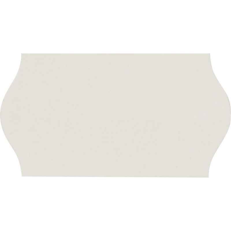 Этикет-лента 22х12 белая волна 1000шт/рул 10рул/уп