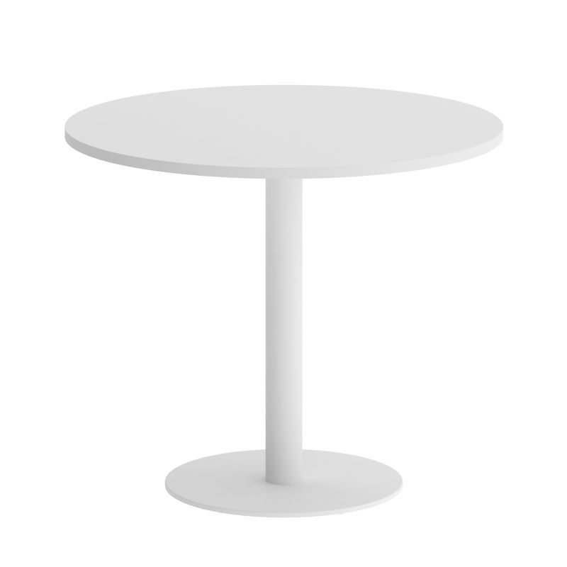 Riva Стол круглый А.СПРГ-1 Белый/Металл Белый 900*900*750