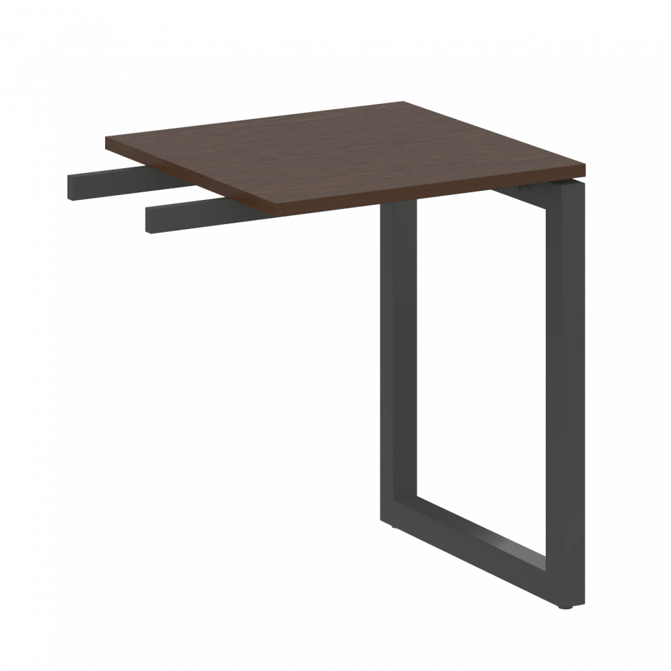 Metal System Quattro Приставной элемент на О-образном м/к 50БО.ПР-1 Венге Цаво/Металл Антрацит 600*6 Metal System Quattro Приставной элемент на О-образном м/к 50БО.ПР-1 Венге Цаво/Металл Антрацит 600*6