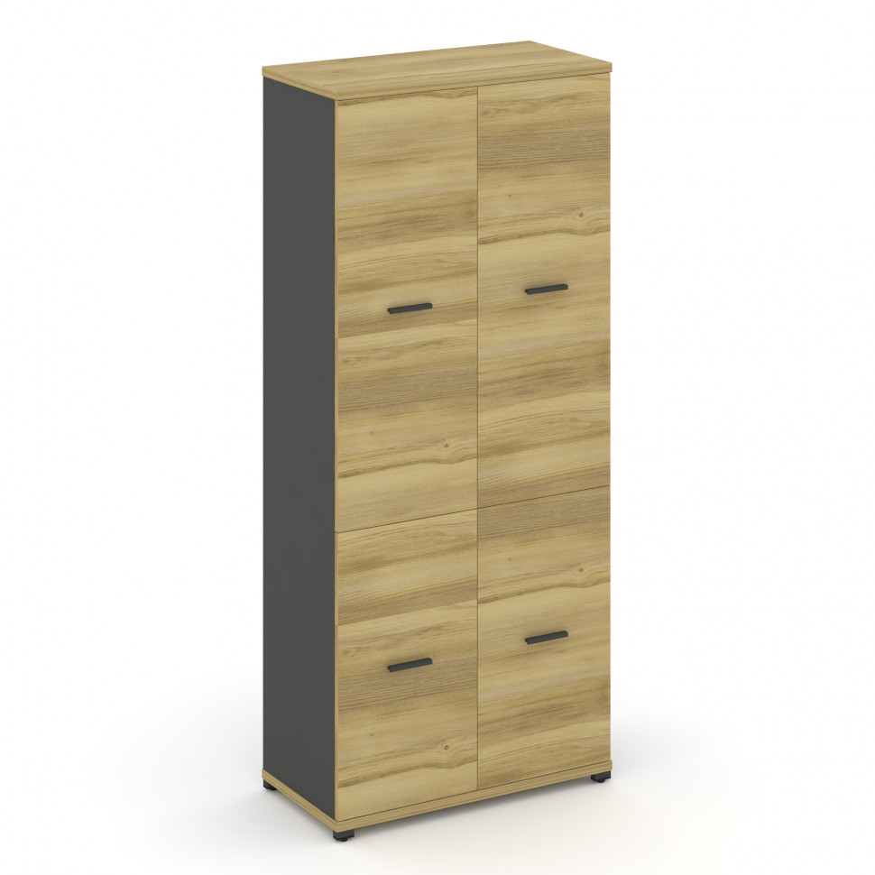 Concept Шкаф 1 широкая секция, 5 ниш CN.STS-512 A Дуб Винченцо/Антрацит/Металл Антрацит 836*420*1922