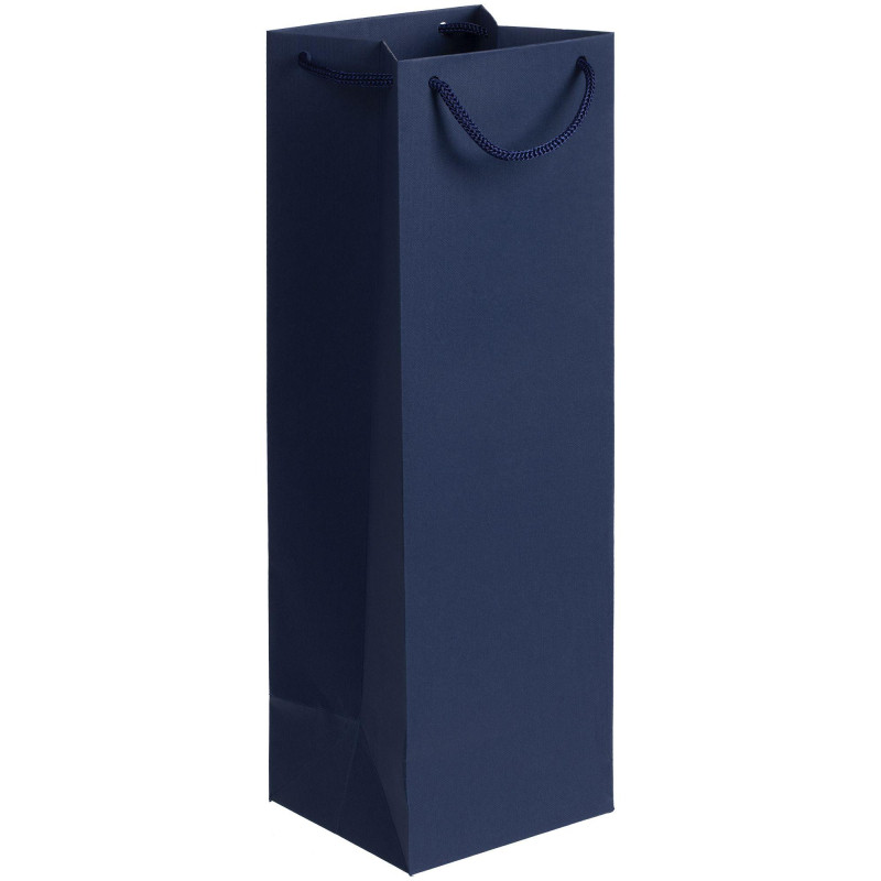 Пакет подарочный под бутылку Vindemia, синий арт.75556.40