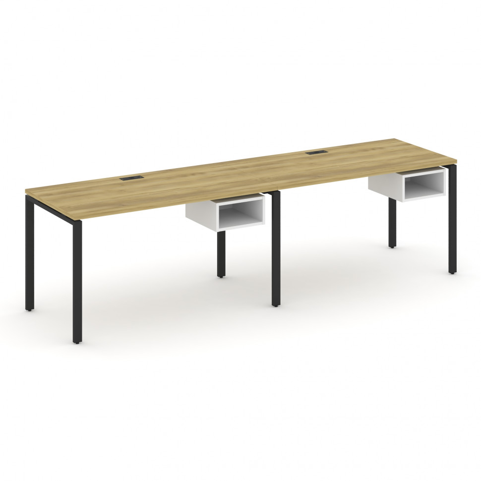 Concept Рабочая станция односторонняя с подвес. тумбами 2 места CN.ORS-103 Дуб Винченцо/Белый Брилли Concept Рабочая станция односторонняя с подвес. тумбами 2 места CN.ORS-103 Дуб Винченцо/Белый Брилли