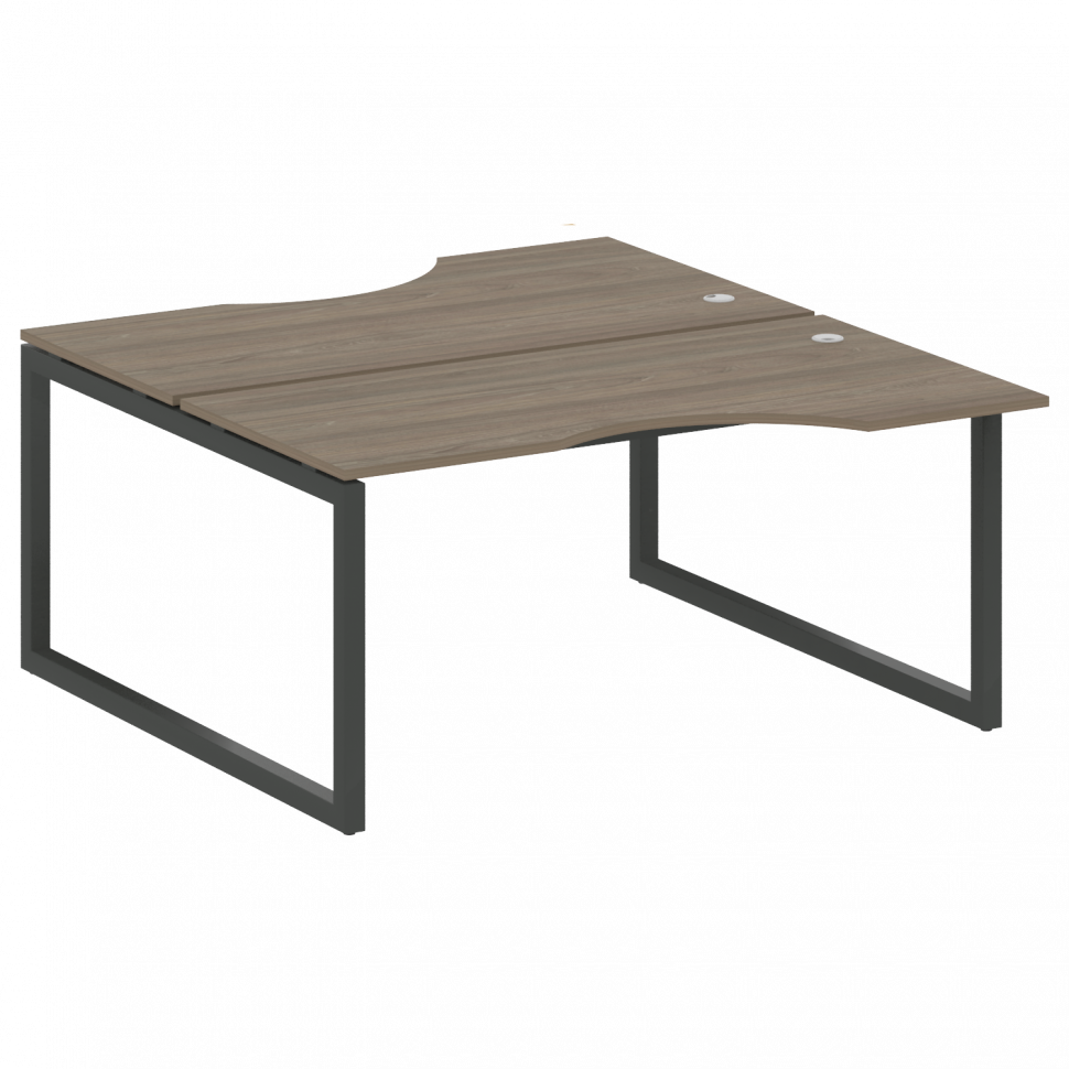 Metal System Quattro Рабочая станция криволинейная на О-образном м/к 50БО.РАС-СА-2.1 Вяз Благородный