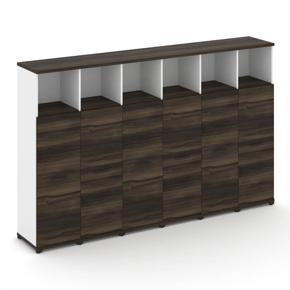 Concept Шкаф 6 узких секций, 4 ниши CN.STU-463 B Дуб Мали/Белый Бриллиант/Металл Черный 2500*420*155 Concept Шкаф 6 узких секций, 4 ниши CN.STU-463 B Дуб Мали/Белый Бриллиант/Металл Черный 2500*420*155