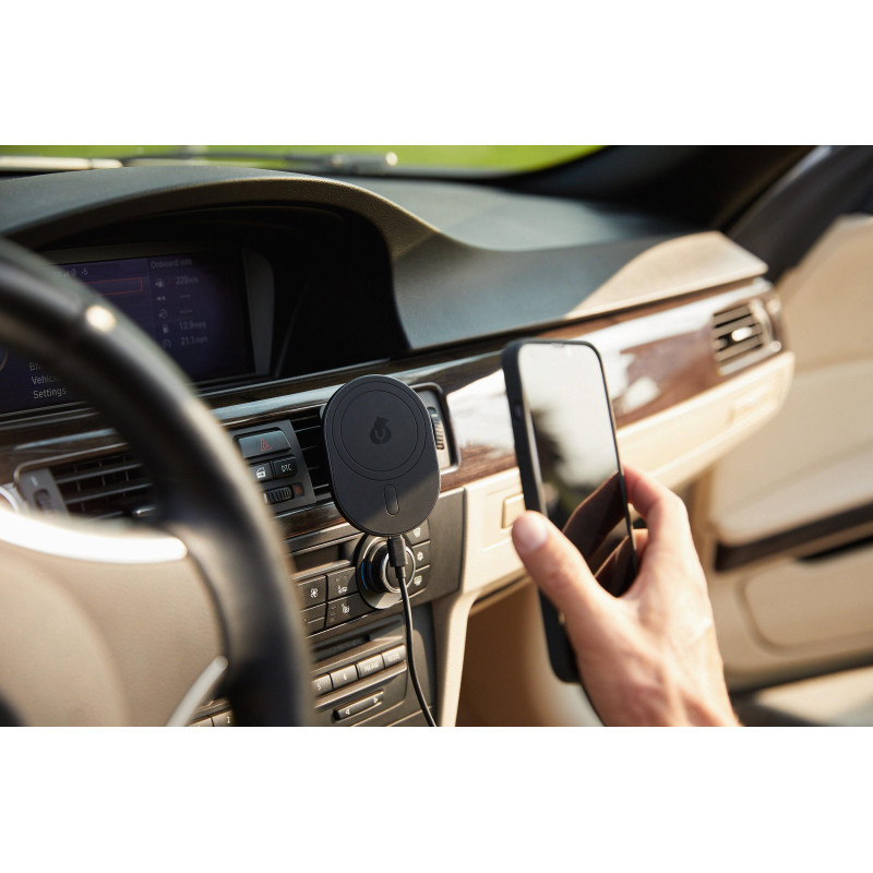 Зарядное устройство uBear Go-Power, БЗУ MagSafe c креплением, для а/м 15Вт