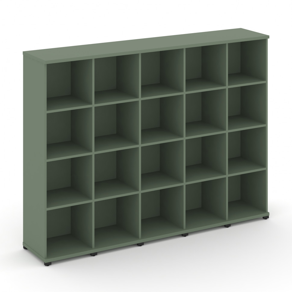 Concept Стеллаж 5 узких секций, 4 ниши CN.STU-450 Кобо/Металл Черный 2084*420*1554