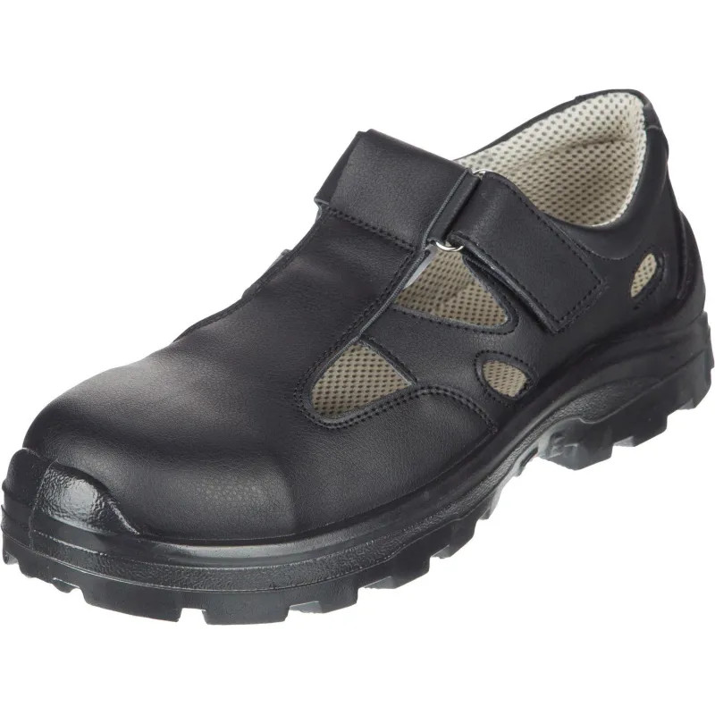 Полуботинки (сандалии)  АЛМИ(арт. 80302-011600) с КП, черные, р.45