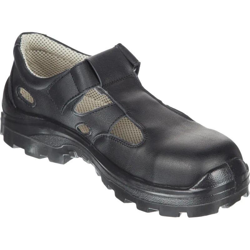 Полуботинки (сандалии)  АЛМИ(арт. 80302-011600) с КП, черные, р.45