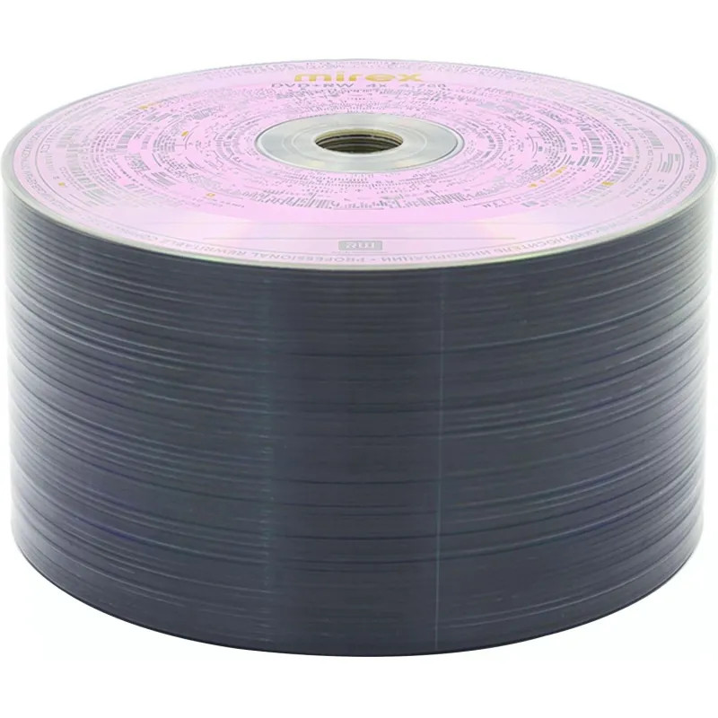 Носители информации DVD+RW Mirex Brand 4X 4,7GB Bulk 50шт/уп (50/500)