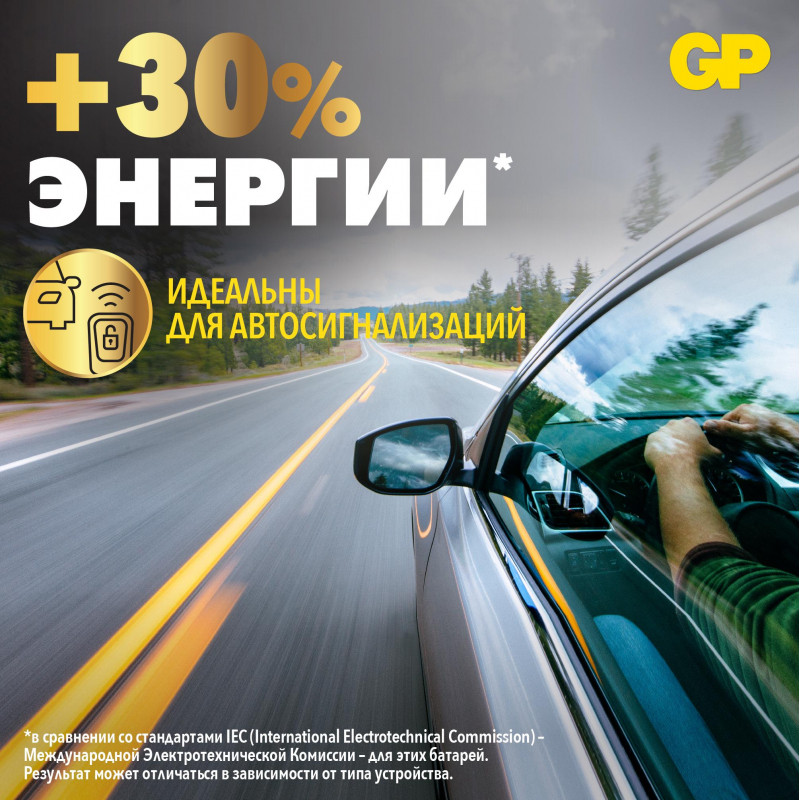 Батарейка GP CR2032, 3V, литий, бл/5шт, CR2032-2C5