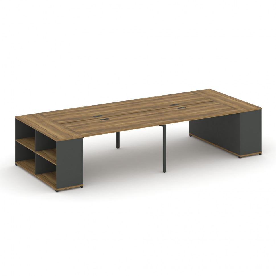 Concept Рабочая станция с опорными стеллажами CN.DRS-248 Сандал Янтарный/Антрацит/Металл Антрацит 40 Concept Рабочая станция с опорными стеллажами CN.DRS-248 Сандал Янтарный/Антрацит/Металл Антрацит 40