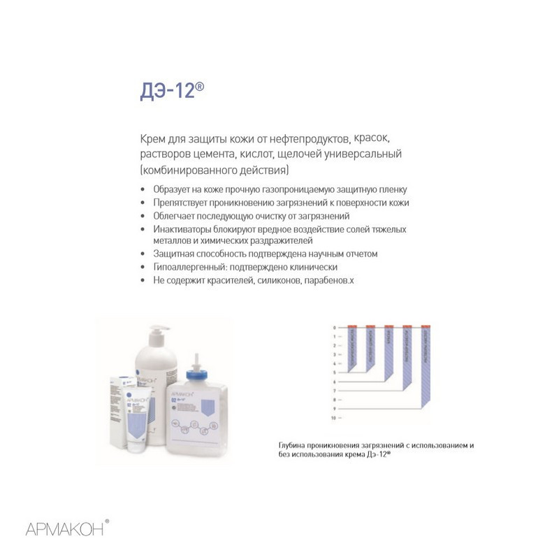 Крем защитный Армакон Д-12 универсальный 100мл 119