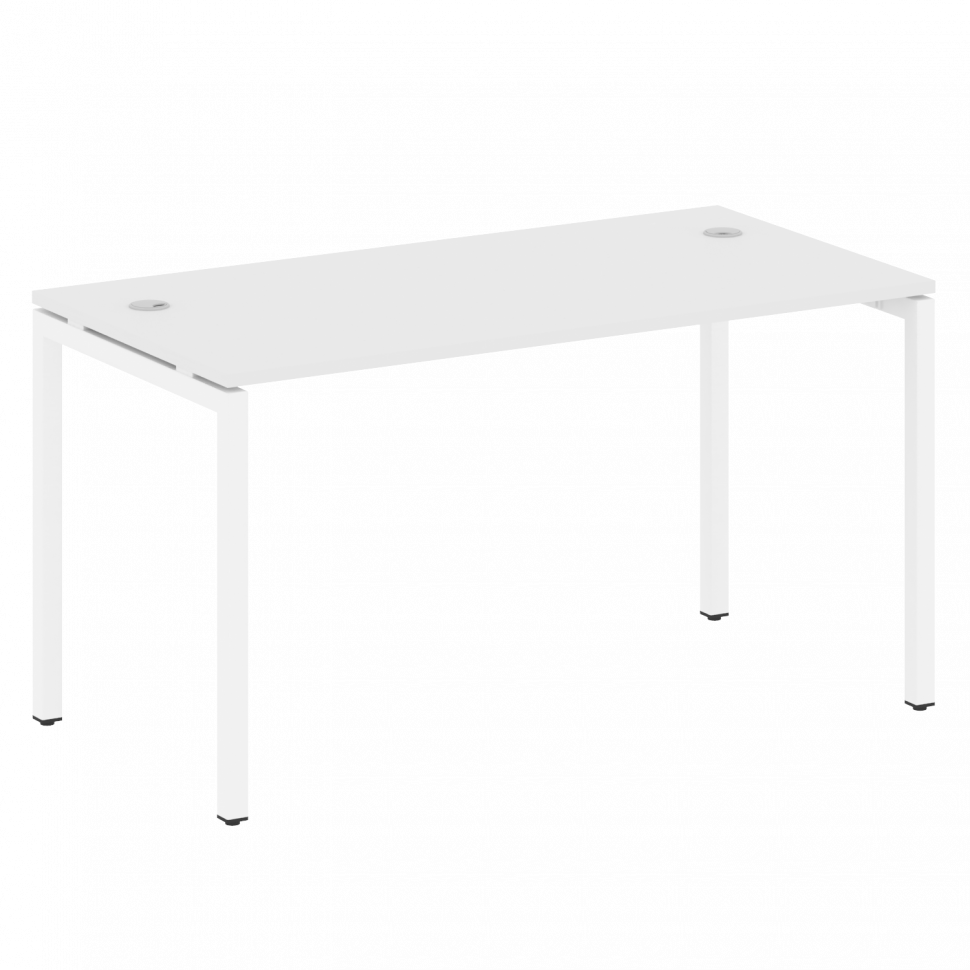 Metal System Quattro Стол письменный на П-образном м/к 40БП.СП-3 Белый/Металл Белый 1400*720*750