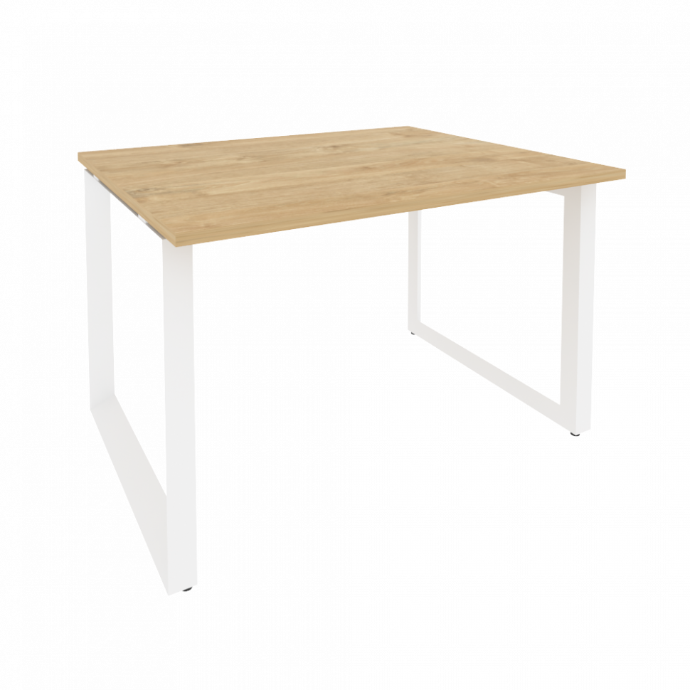 Onix Стол переговорный O.MO-PRG-1.2 Тиквуд Светлый/Металл Белый 1180*980*750