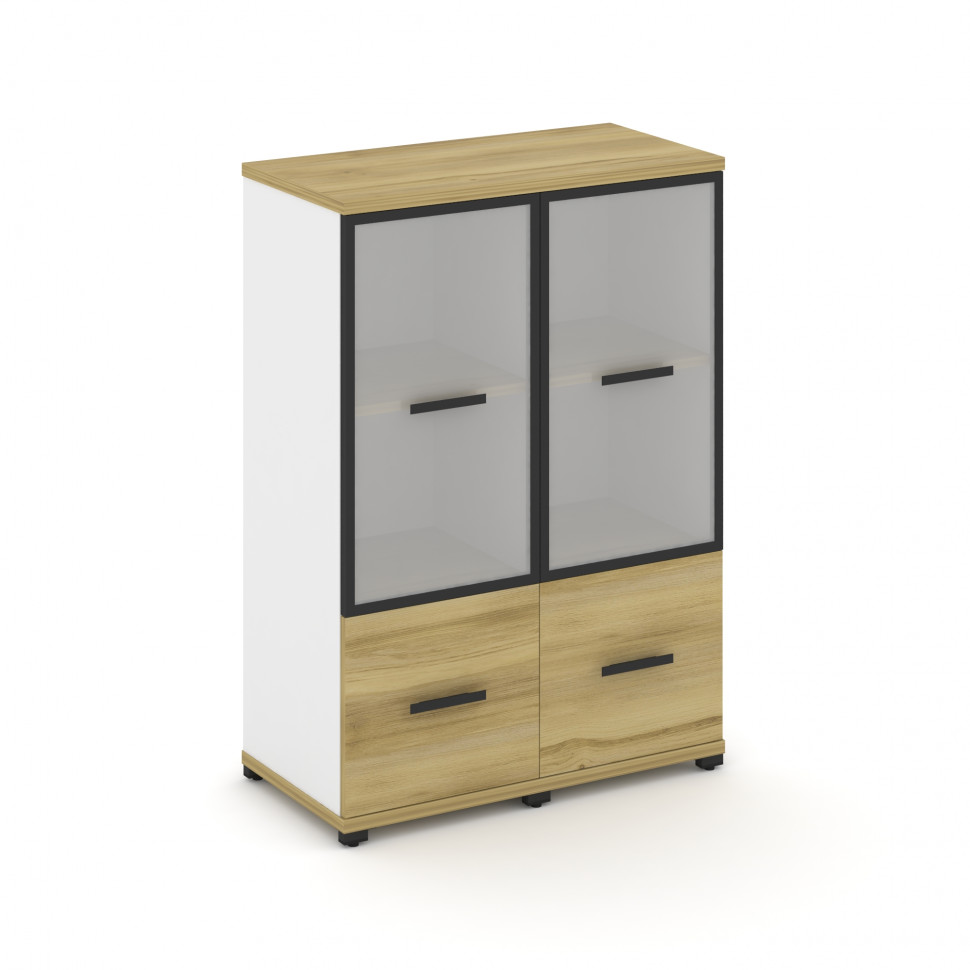 Concept Шкаф 2 узкие секции, 3 ниши CN.STU-322 RMB B Дуб Винченцо/Белый Бриллиант/Металл Черный/Сати Concept Шкаф 2 узкие секции, 3 ниши CN.STU-322 RMB B Дуб Винченцо/Белый Бриллиант/Металл Черный/Сати
