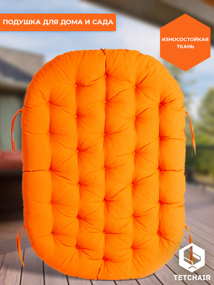 23/02 Матрац для дивана Mamasan/Мамасан подушка 182х119х15 см, ткань, оранжевый, С 23