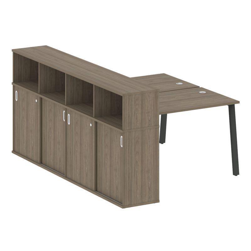 Metal System Рабочая станция с шкафом-купе на А-образном м/к БА.РС-СШК-4.2 Т Вяз Благородный/Металл Metal System Рабочая станция с шкафом-купе на А-образном м/к БА.РС-СШК-4.2 Т Вяз Благородный/Металл