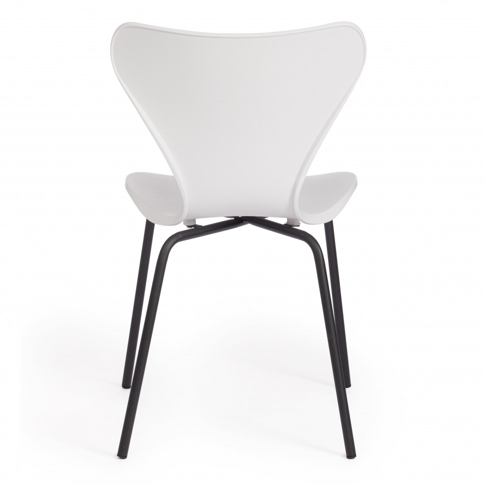 Стул Jacobsen (mod DC 102) / 1 шт. в упаковке пластик/металл, 50 х 46 х 82 см , белый 018/черный