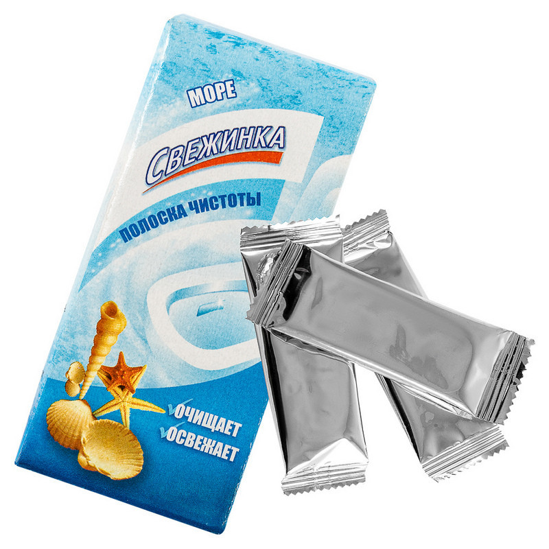 Стикер для унитаза Полоска чистоты д/унит. Свежинка море (3штх10г)/уп
