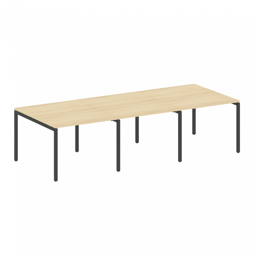 Metal System Quattro Переговорный стол (3 столешницы) на П-оразном м/к 40БП.ПРГ-3.1 Акация Лорка/Мет Metal System Quattro Переговорный стол (3 столешницы) на П-оразном м/к 40БП.ПРГ-3.1 Акация Лорка/Мет