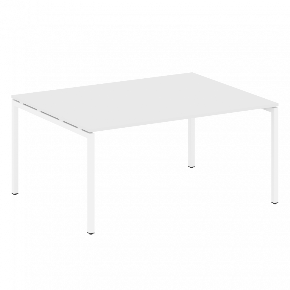 Metal System Quattro Переговорный стол (1 столешница) на П-образном м/к 40БП.ПРГ-1.4 Белый/Металл Бе Metal System Quattro Переговорный стол (1 столешница) на П-образном м/к 40БП.ПРГ-1.4 Белый/Металл Бе