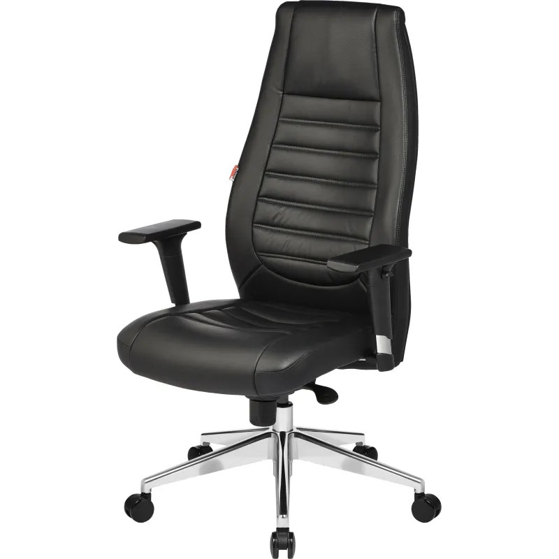 Кресло BN_Fc_EChair-599 MPU кожзам черный, алюминий