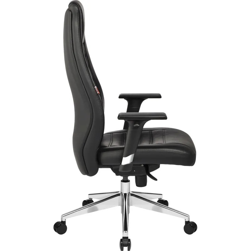 Кресло BN_Fc_EChair-599 MPU кожзам черный, алюминий