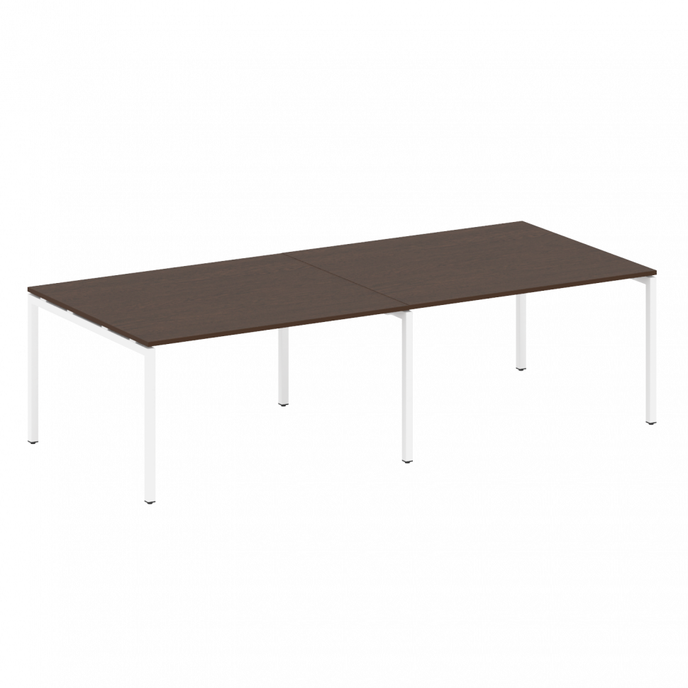 Metal System Quattro Переговорный стол (2 столешницы) на П-образном м/к 40БП.ПРГ-2.3 Венге Цаво/Мета Metal System Quattro Переговорный стол (2 столешницы) на П-образном м/к 40БП.ПРГ-2.3 Венге Цаво/Мета