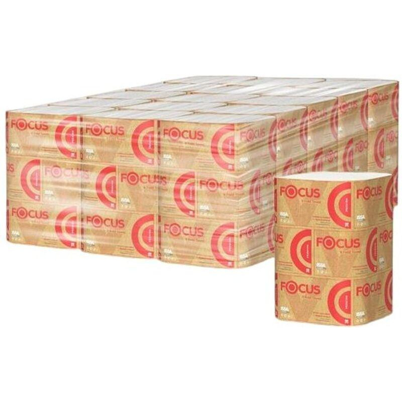 Полотенца бумажные д/дисп. FOCUS PremiumVсл 2сл 200л15пач/уп 5083740 п/э