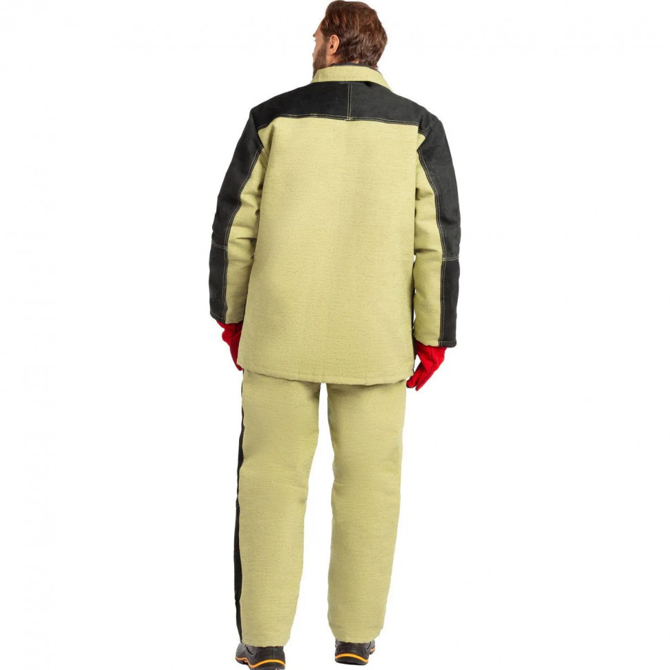 Костюм сварщика брезент+спилок утепл. КБР (арт. КС21ПР) 52-54/170-176